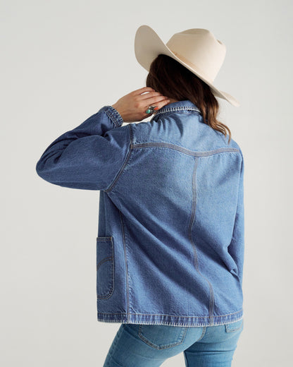 Women's Denim Chore Jacket | Tecovas Women