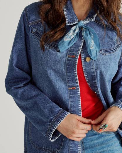 Women's Denim Chore Jacket | Tecovas Women