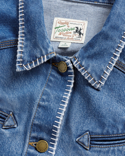 Women's Denim Chore Jacket | Tecovas Women
