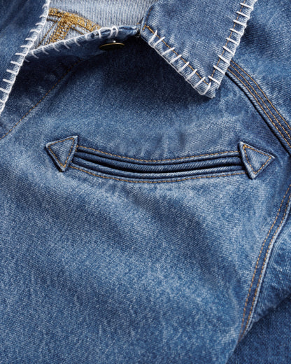 Women's Denim Chore Jacket | Tecovas Women