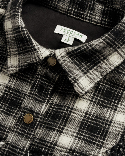 Women's Plaid Fringe Shacket | Tecovas Women