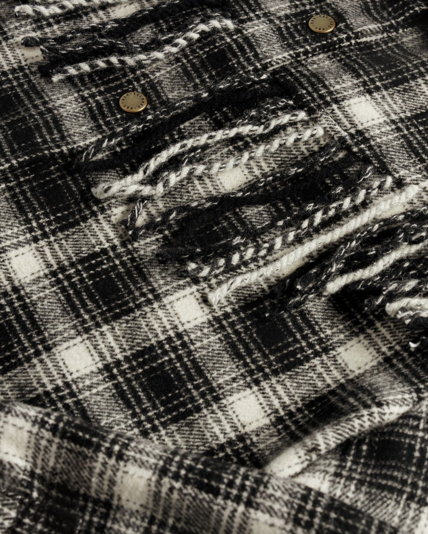 Women's Plaid Fringe Shacket | Tecovas Women