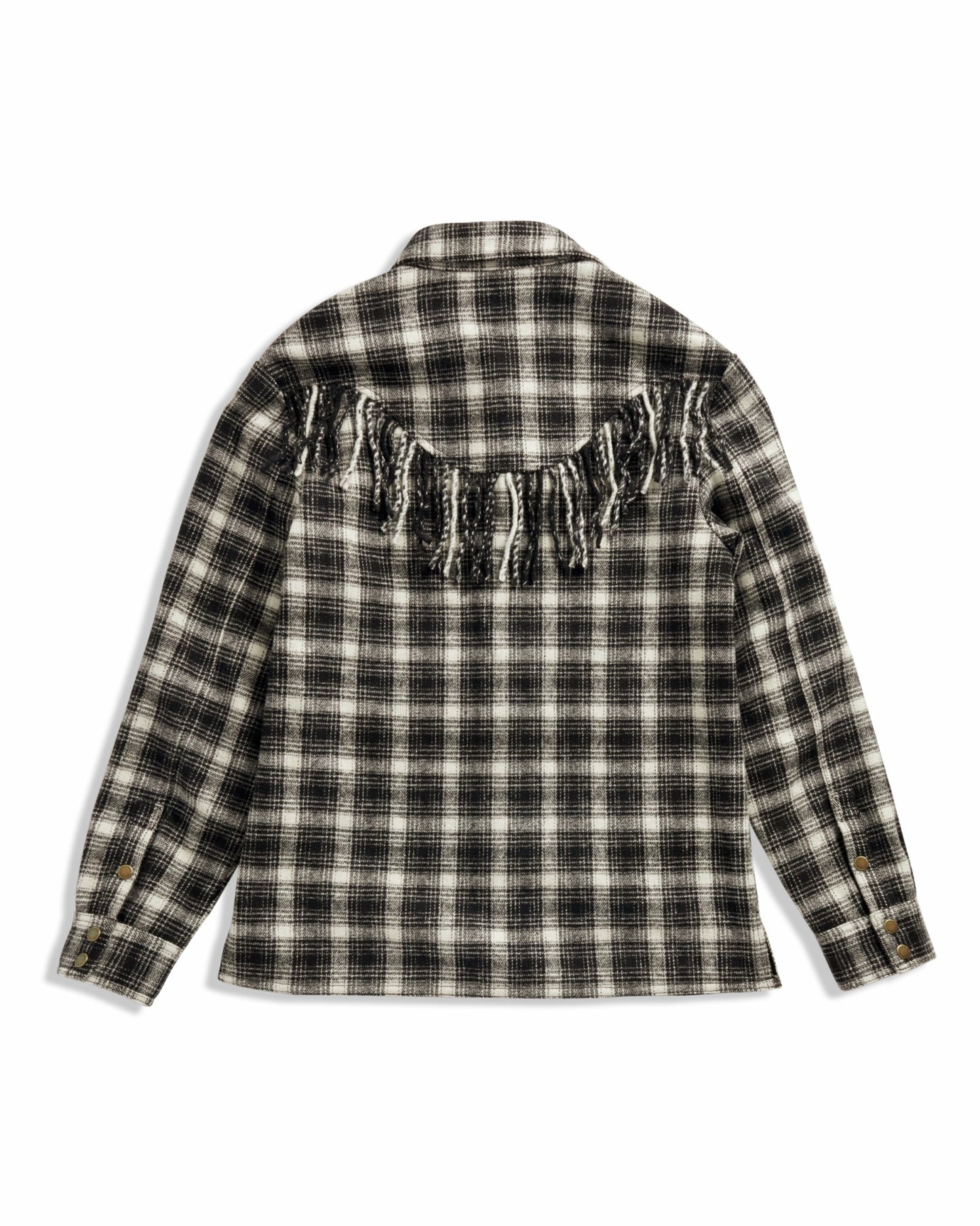Women's Plaid Fringe Shacket | Tecovas Women