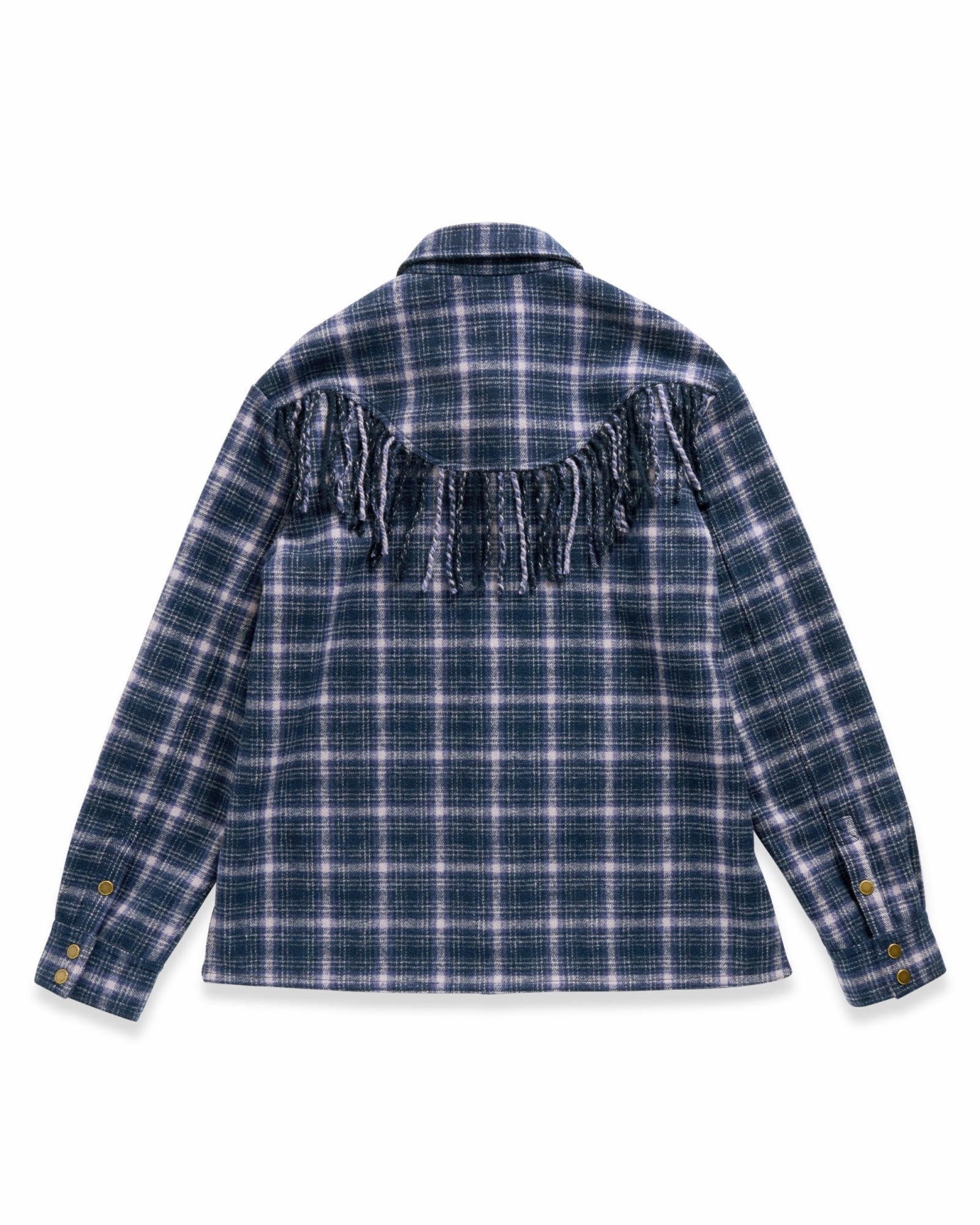 Women's Plaid Fringe Shacket | Tecovas Women