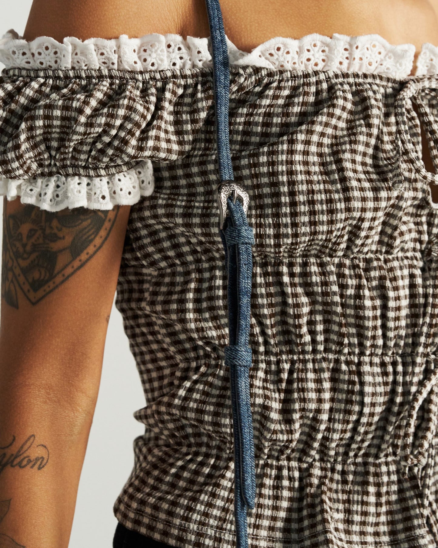 Denim Shoulder Bag | Tecovas Women