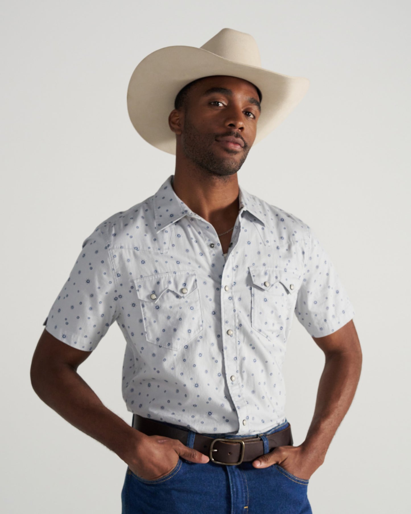Men's Vintage Weight Short Sleeve Pearl Snap | Tecovas New Arrivals
